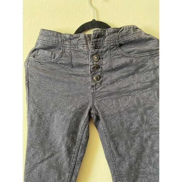 Pilcro and the Letterpress By Anthropologie High Rise Skinny Pants Gray Size 26 - Picture 5 of 16